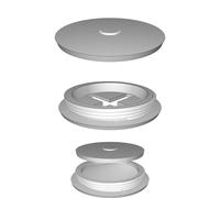 Coperchio Batteria per Micrometro Digitale Mitutoyo Filetto M15x1 3D