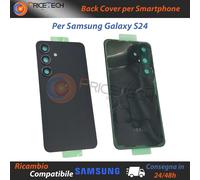 Coperchio batteria per Samsung S24 back cover posteriore vetro fotocamera