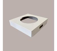 Coperchio Bianco in Carta per Cestino Raccolta Differenziata 38x38 cm 2 pezzi