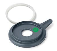 Coperchio Bimby TM6 + Guarnizione per Boccale (COMPATIBILE) - Tenuta Ermetica 100% ADERENTE, Apertura per Dosaggio, ABS Alimentare BPA Free, Lavabile in Lavastoviglie