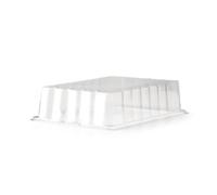 COPERCHIO BOMBATO 35X15 H9.5 CM.X1PZ RPET TRASPARENTE(BASE G/AGE 070700N)