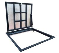 Coperchio Botola 800 mm x 800 mm Thermo Max 4 Guarnizione a quattro lati Porta Pavimento Chiusino Sigillo Portello ispezione Botola ispezione