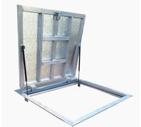 Coperchio Botola Alluminio 900 mm x 900 mm Thermo Max 4 Guarnizione a quattro lati Porta Pavimento Chiusino Sigillo Portello ispezione Botola ispezione