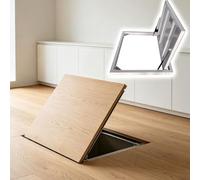 Coperchio Botola Cancello Per Cantina A Filo Pavimento, Botola Verniciabile Per Cucina/camera Da Letto, Pannello Di Accesso Allo Spazio Di Scansione Interno(Lxw 34x22in)