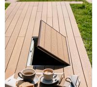 Coperchio Botola Coperchio Portello Ispezione Verniciabile In Acciaio Inossidabile, Ispezione E Chiusura Del Portello A Pavimento Nascosto Caricato A Molla Tirante(23inx33in)