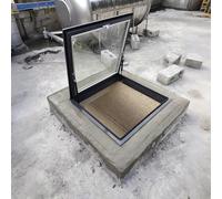 Coperchio Botola Grande Finestra Da Tetto E Lucernario,Ventilazione Botola Da Tetto,Cantina Porta Di Osservazione Sicurezza,Con Doppio Vetro Temperato(LxW 30x30in/76x76cm)