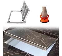 Coperchio Botola Porte Interne Nascoste Cantine, Porta D'ingresso Mimetizzata Acciaio Impieghi Gravosi, Spazio Accesso Al Pavimento Incassato Seminterrato(LXW 44X26IN/1120X660MM)