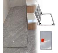 Coperchio Botola Porte Interne Per Cantine Vinicole Nascoste Ad Alta Resistenza, Sportello Di Accesso Al Pavimento Incassato, Porta D'ingresso Mimetizzata In Acciaio(LXW 32X26IN)