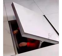 Coperchio Botola Portello Di Accesso Al Pavimento Dello Spazio Di Scansione, Coperchio Del Portello Di Ispezione In Acciaio Inossidabile Impieghi Gravosi Seminterrato(18inx34in)