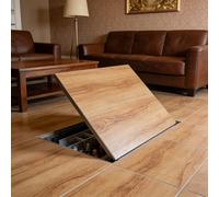 Coperchio Botola Portello Di Accesso Al Pavimento Per Impieghi Gravosi, Coperchio Del Portello Di Ispezione In Acciaio Inossidabile Accesso Alla Cantina Del Seminterrato(22inx22in)