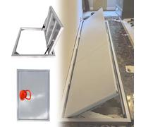 Coperchio Botola Seamless Floor Hatch Discreet Basement Entry Door, Large Recessed Cellar Door Invisible Crawl Space Access Panel for Home Renovation/Storm Shelter(LXW 24X25IN/610X640mm)