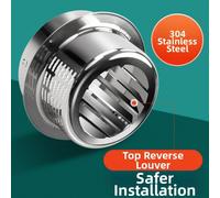 Coperchio cappa di scarico in acciaio inox con griglia di ventilazione per prote