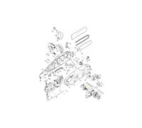 Coperchio catena grigio elettrosega modelli MCS2400 ORIGINALE STIGA 118801061/0