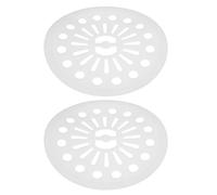 Coperchio Centrifuga Lavatrice 22cm Plastica Bianca 2 Pezzi | Accessorio di Ricambio Rotondo, Installazione Facile, per Bucato in Lavanderia, Tutela la Trama dei Capi