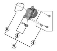 Shimano - Tappo di copertura con viti M9100 XTR13 cm, colore: Nero