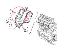COPERCHIO COMANDO DISTRIBUZIONE FIAT TEMPRA - LANCIA DELTA ORIGINALE 7703294