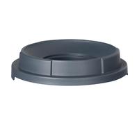 HENDI Coperchio rotondo con apertura, per 691038 Contenitore dei rifiuti rotondo, ø570x(H)135 mm, grigio, in polipropilene