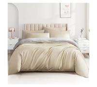 Coperchio Copripiumino TFBHL Coperchio Copertina di Cotone in Cotone a 4 Pezzi Set di 4 Pezzi, Semplice Colore di Cotone Solido Duplex Spring ed Estate Copertina piumone per Biancheria da Letto Full