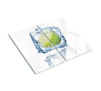 Coperchio da cucina in vetro 2x30x52cm Ghiaccio al lime Vetro Temperato