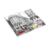 Coperchio da cucina in vetro 2x30x52cm Schizzo di strada di Parigi Vetro