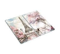 Coperchio da cucina in vetro 2x30x52cm Torre eiffel Parigi Vetro Temperato