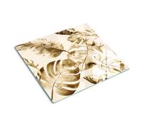 Coperchio da cucina in vetro 60x52cm Giungla e foglie Vetro Temperato