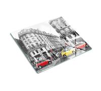 Coperchio da cucina in vetro 60x52cm Schizzo di strada di Parigi Vetro Temperato