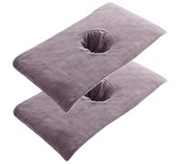 Coperchio da letto massaggio con foro per il viso, copertura da tavolo da massaggio 16x32 Coperchio da letto in microfibra morbida con foro per il viso da di bellezza del di bel