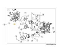 COPERCHIO DEL CARTER MOTORE 751-12125 ORIGINALE MTD