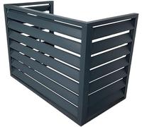 Coperchio del Condizionatore d'Aria E della Pompa di Calore in Alluminio, Coperchio del Condizionatore d'Aria Mini Split per unità Esterne, Recinzione, Grey, 100 * 50 * 70cm/40 * 20 * 28in