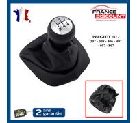 Coperchio Del Leva Del Cambio + Pomello In Cromo Per 207 307 308 406 407 607 807