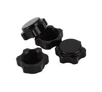 Coperchio del Mozzo Della Ruota nel Alluminio da 4 Pezzi Coperchio Antipolvere 17Mm Dado Esagonale per Auto RC 1/8, Nero