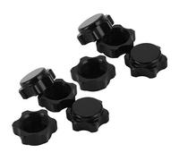 Coperchio del Mozzo Della Ruota Nel Alluminio da 8 Pezzi Coperchio Antipolvere 17mm Dado Esagonale per Auto RC 1/8, Nero