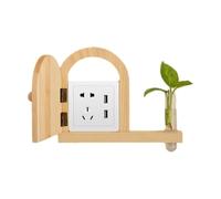 Coperchio del pannello di presa - Protezione del coperchio di uscita della luce - Coperchio a parete - Coperchio a forma di porta, coperchio creativo con nastro adesivo per la protezione delle finali