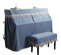 Coperchio Del Pianoforte Copertura for pianoforte Copertura for sgabello for pianoforte, moderna e semplice, addensata, for principessa Per La Protezione Dei Pianoforti(Gentleman Blue,157x41x124 cm)
