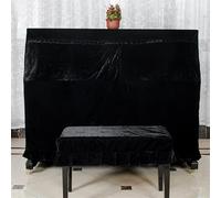 Coperchio Del Pianoforte Copri pianoforte decorato in morbido velluto, macramè, lavaggio a mano, pratico for la casa, con copertura protettiva antigraffio Per La Protezione Dei Pianoforti(Black Piano