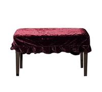 Coperchio Del Pianoforte Copri pianoforte decorato in morbido velluto, macramè, lavaggio a mano, pratico for la casa, con copertura protettiva antigraffio Per La Protezione Dei Pianoforti(Double stool