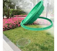 Coperchio del pozzetto da incasso in resina Coperchio invisibile in resina e telaio Tappo rotondo per fosse settiche 40-100 cm prato giardino tappo per ispezione sistema fognario (400 mm)