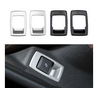 Coperchio Del Pulsante Di Regolazione Del Sedile Dell'Auto In ABS Matte Argento