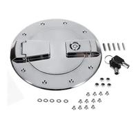 Coperchio Del Serbatoio Carburante In Alluminio Billet Resistente Cromato/nero Con Chiusura A Chiave Per Hummer H2 2003-2009 Tappi Benzina Auto(Argento)