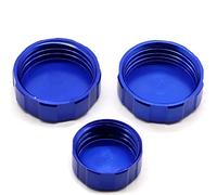 Coperchio del serbatoio del fluido posteriore anteriore del motociclo Cappuccio del cilindro Mater/adatto per Hond.a CB1000R CB 1000R 2009-2014 2016 2016 Tappi Serbatoio (Color : Blue)
