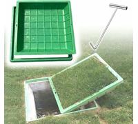 Coperchio del serbatoio e telaio con base in resina, coperchio per bacino con gancio, design resistente e resistente alle intemperie, perfetto per uso esterno