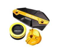 Coperchio Del Serbatoio Principale Del Cilindro Del Liquido Dei Freni Anteriore E Posteriore Adatto Per Z 800 2013-2016 Tappo Liquido Freni Moto(Gold)