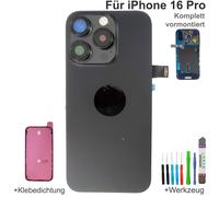 Coperchio Della Batteria Per iPhone 16 Pro Nero NFC Lampo Magnetico Pre-Montato
