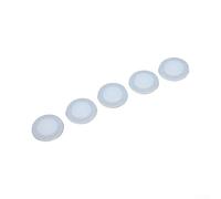 Coperchio della bottiglia del silicone 5PCS ermetico bianco coperchio della | Sigillo a prova di fuoriuscite, ideale per spostamenti in viaggio, vestibilità sicura per bottiglie sottovuoto