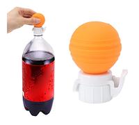 Coperchio della Bottiglia di Soda Coperchio della Pompa 'aria per Bevande Gassate a Prova di Perdite in Silicone Fizz Keeper Tappo della Pompa Coperchi con Tappo Salvavita (ORANGE)