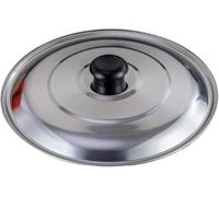 Coperchio della Padella in Acciaio Inossidabile Coperchio della Pentola di Condimento Coperchio Rotondo della Pentola Sostituzione 30-55 Cm Coperchio Rotondo per Imbastitura A Vapore, One Color, 52