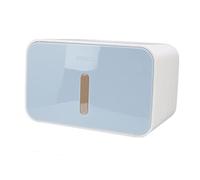 Coperchio Della Scatola Del Rotolo di Carta Igienica, Nessuna Perforazione Scatola Del Rotolo di Carta Igienica Montata a Parete con Carta Autoincollante, Porta Carta Igienica Grande Tetto (Blu)