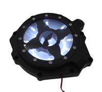 Coperchio dello Statore Adatto per CBR1000RR 2004-2007 Adatto per CB1000R/RA 2018-2019/2021-2024 Coperchio alternatore visibile a sinistra Cilindro Testata Protezione(MT050A-BK-LED-White)