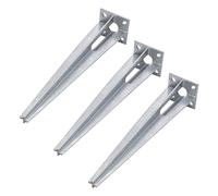 Coperchio Di Base Ø40Mm 50Cm Zincato Paletto Per Recinzione Set Da 3